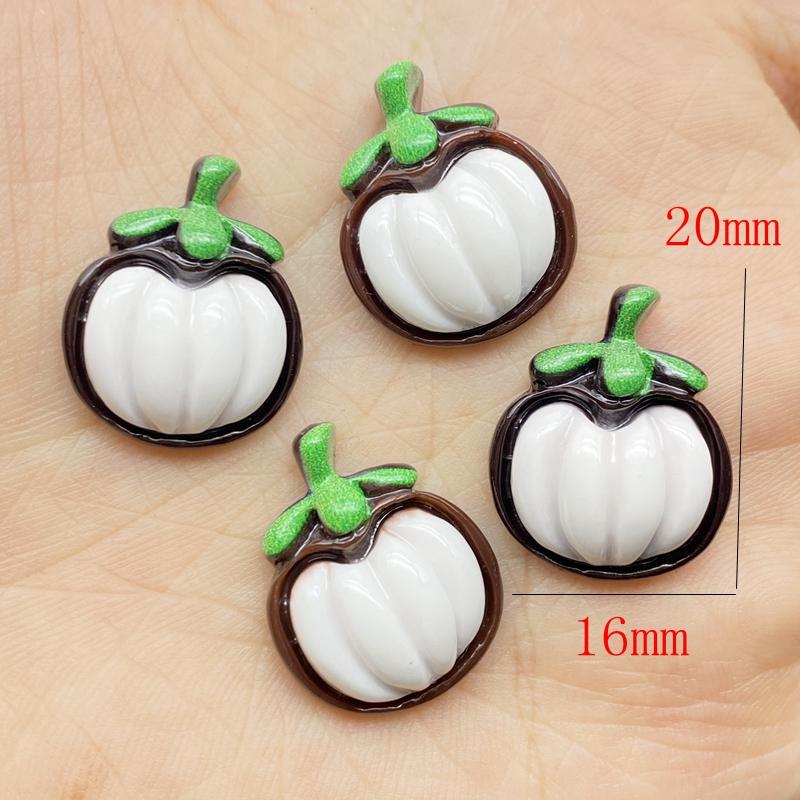 20 szt. Kawaii Słodkie Mieszane Mini Seria Owocowa Płaskie Kaboszony z Żywicy Scrapbooking DIY Biżuteria Rzemiosło Dekoracja Akcesoria G59