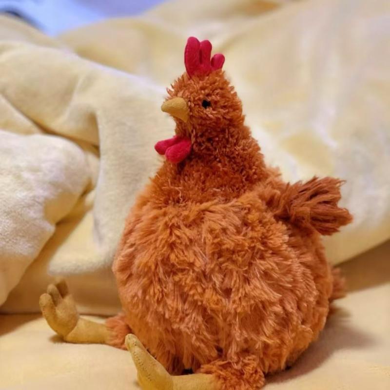 1Pc Cute Soft Stuffed Chicken Home Room Decor Dolls Simulation Funny Plush Chicken Toys For Kid Birthday Christmas Gifts