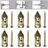 Juego de 20/50/100 tornillos autorroscantes, anclajes autoperforantes, tornillos, anclajes para paneles de yeso y clavos de expansión para placas de yeso.