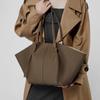 Genuine Leather Large Underarm Shoulder Bags For Women Luxury Designer Trapeze Purses Tote Ladies Handbags