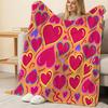 Soft Non-Pilling Flannel Blanket Cozy Warm, Vibrant, All-Season, Perfect for Couch Naps, Home Decor, Valentine’s Gift for Postpartum Moms