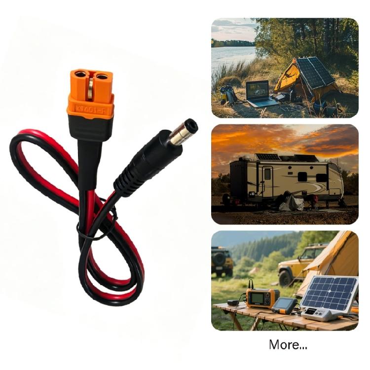 30Cm/50Cm/1M XT60I To DC5.5X2.1Mm Power Connectors Cable Female To Male for Solar Charging and Remote Models