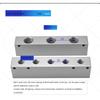 Air Manifold Distributor 1/2" 1/4" Pneumatic Quick Plug In Connector Hose Aluminum Block Splitter 2 3 4 5 6 7 8 9 10 Way