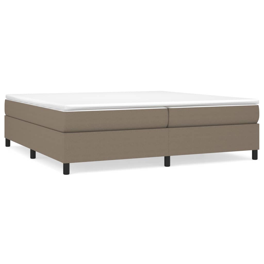 Vidaxl Bed Frame Without Mattress, Taupe, 200X200 Cm, Upholstered