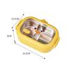 Stainless Steel 2 Compartments Bento Lunch Box For Kids Leakproof Lunch Food Container For Girls Boys