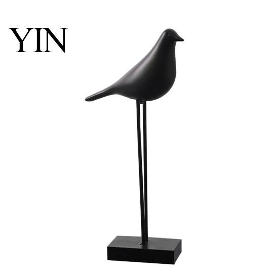 Sophisticated Bedside Table Ornaments Black & White Bird Figurine, Minimalist Modern Art Sculpture for TV Stylish Shelf Decor Bookcases Cabinet
