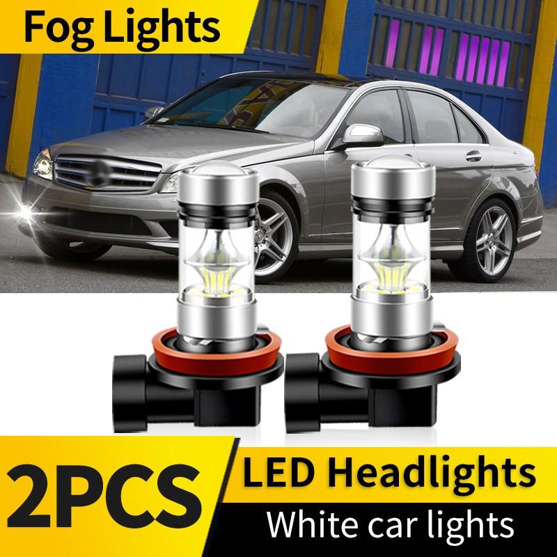2PCS H7 High Low Beam Lamp LED Headlights Canbus 6000K H11 Low Power Fog Light For Mercedes Benz C300 C350 2008 2009 2010