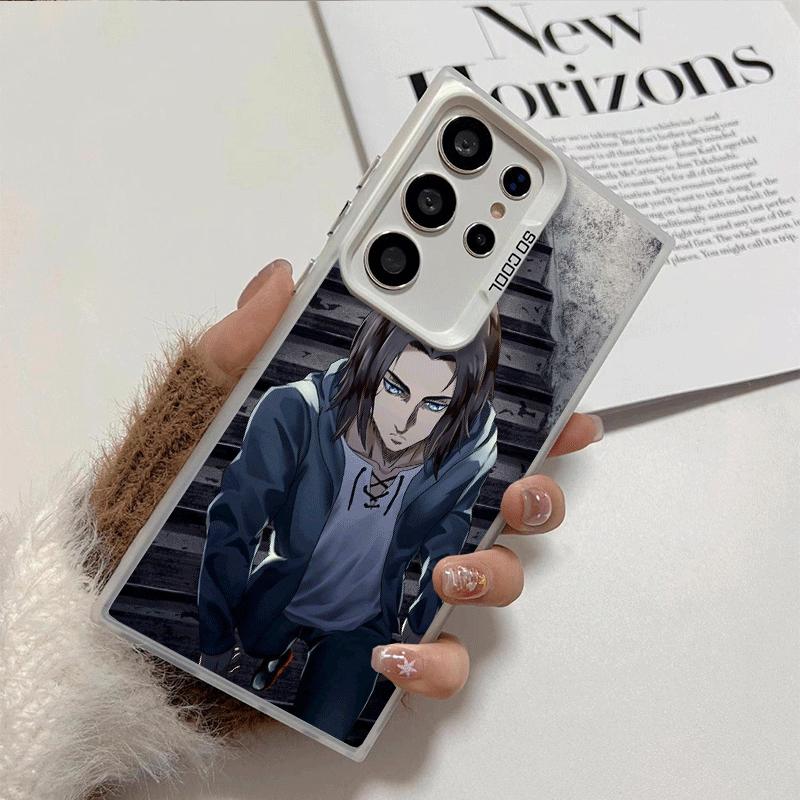 A-Attack On T-Titan Eren Yeager Shockproof Phone Case for Samsung Galaxy S26 Edge S25 Ultra S24 FE S23 Plus S21 Cover Anti Fall