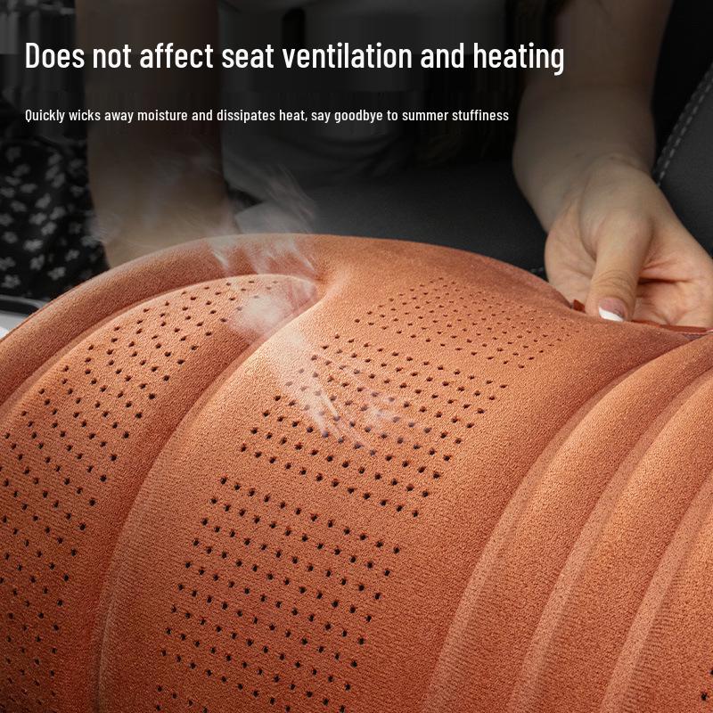 Luxeed Car Universal All-Season Breathable Suede Seat Cushion for S7/R7 Models