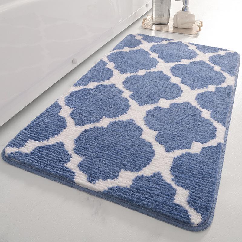 Jacquard Bathroom Non-slip Mat Bathroom Absorbent Household Floor Mat