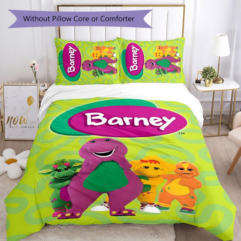 Set Biancheria da Letto Barney 3 Pezzi Copripiumino Chiusura Include 1 Copripiumino e 2 Federe per Tutte le Stagioni Camera da Letto Casa Arredo Dormitorio
