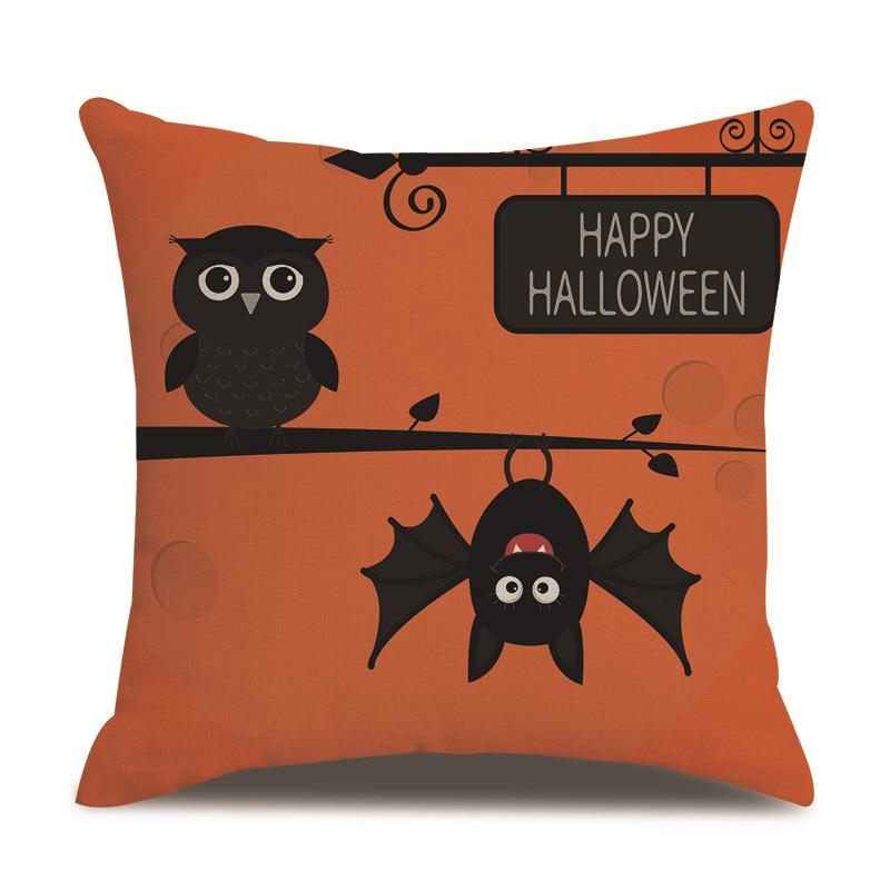 Halloween Leinen Kissenbezug Bedruckter Kissenbezug