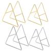 Silver Coaster Holder Space-saving Triangle Coasters