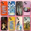 Fish Sardine Painting Art Phone Case For iPhone 16,15,14,13,12,11 Plus,Pro Max,XS,X,XR,SE,Mini,8,7,Soft Silicone Black Cover