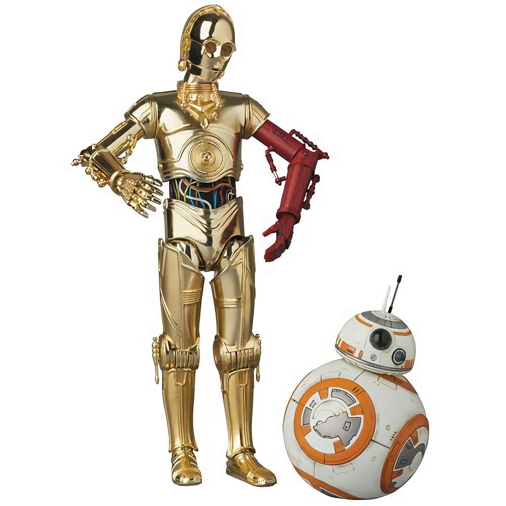 Figurine articulée peinte MAFEX C-3PO et BB-8 « Star Wars Awakens » en ABS et PVC non-échelle