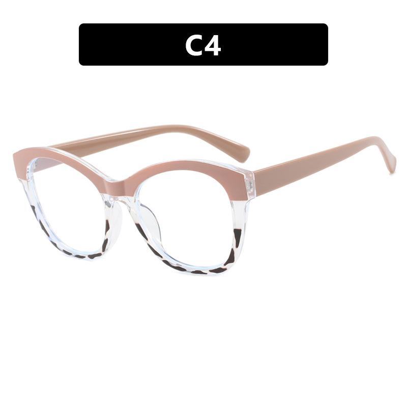 Luxury Brand Design Anti Blue Light Large Women Patchwork Color Frame Photochromic Hyperopia Glasses Personalized +100~+600
