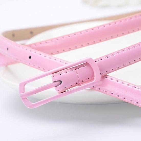 Belt Thin Style Adjustable Faux Leather Women Waist Belt for Daily Wear