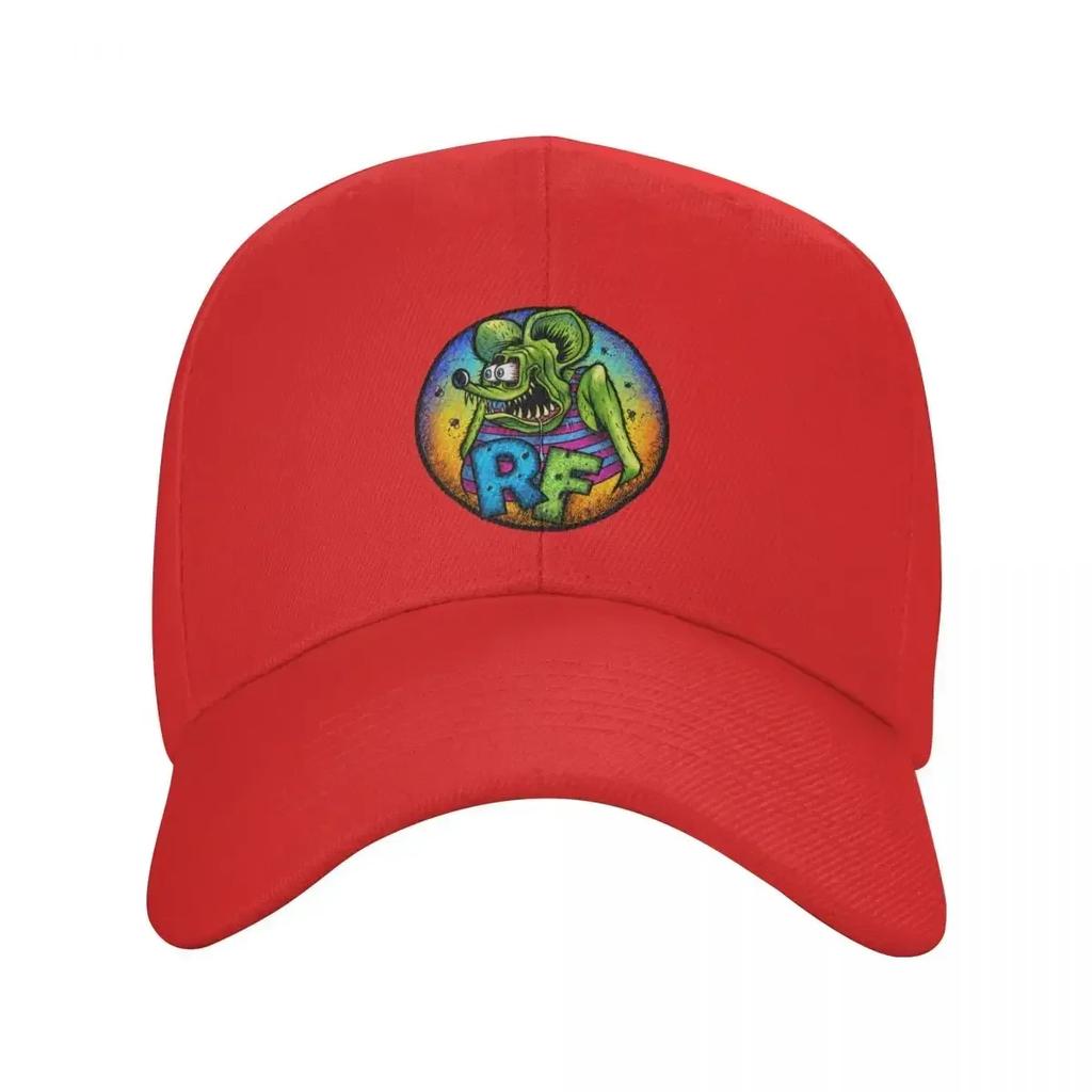 Punk Unisex Anime Cartoon Rat Fink Baseball Cap Adult Adjustable Dad Hat for Unisex WoUnisex Outdoor Snapback Caps