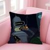 Anime F-Futurama Cushion Cover Home & Car Multi-Scene Pillow Cover - Reversible, Soft & Durable for Daily Use