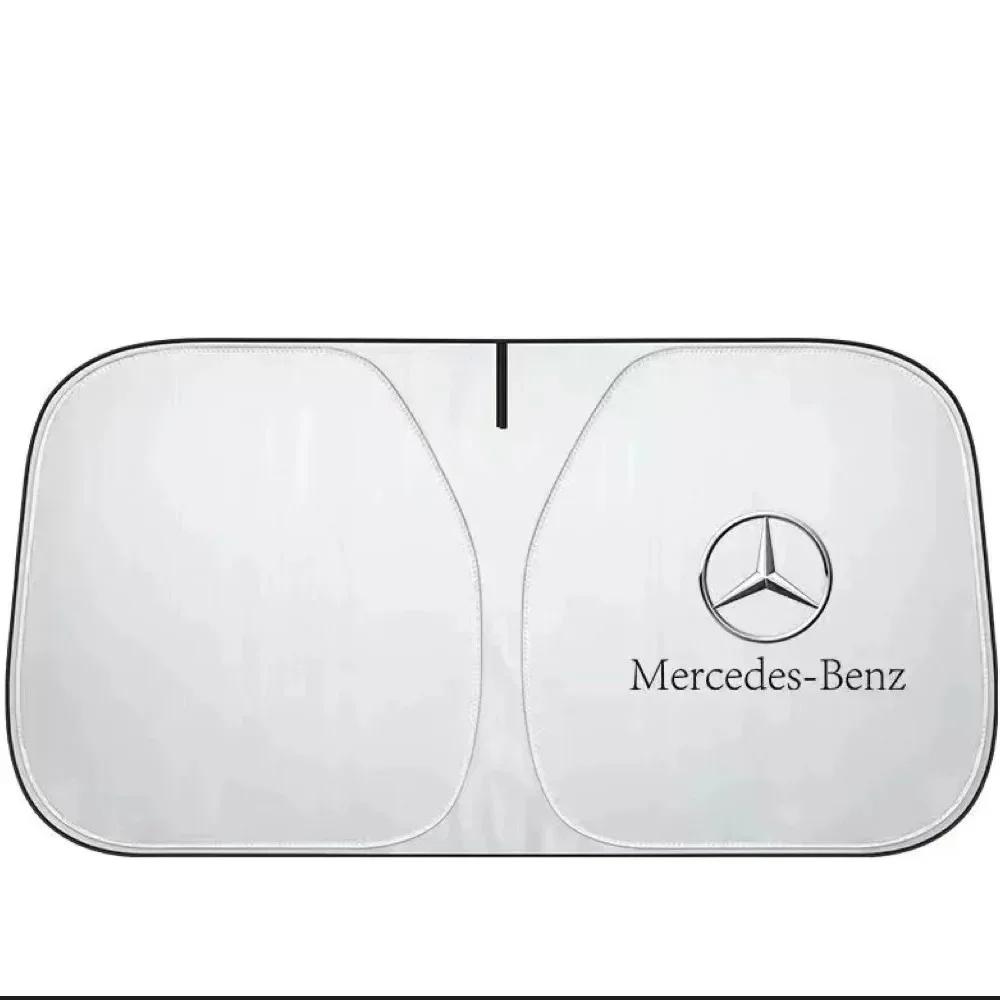 UV Car Front Windshield Sunshade Sunshade Protective Cover For Mercedes Benz AMG W203 W206 W220 W205 W211 W212 GLE GLC GLK GLS AY1