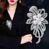 Fashion Crystal Brooch for Women Shiny Rhinestone Pearl Flower Brooches Set Clothing Pins Party Jewelry Gifts