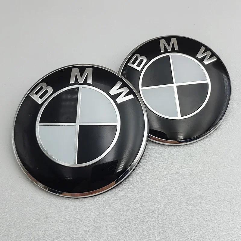 2 τεμ. ABS 74mm 82mm Σήμα Καπό BMW Λογότυπο Μπροστινού Καπό Αυτοκινήτου Σήμα Κάλυμμα Πορτμπαγκάζ Για BMW E39 E46 E30 E36 G20 E87 E60 E90 Αξεσουάρ