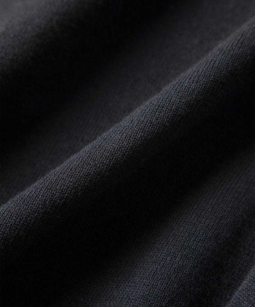 AMFEAST (100% Cotton) Essential Polo Half Knit Black