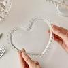 Retro Love Heart Fruit Glass Plate Series – Breakfast, Cake, and Dessert Plate