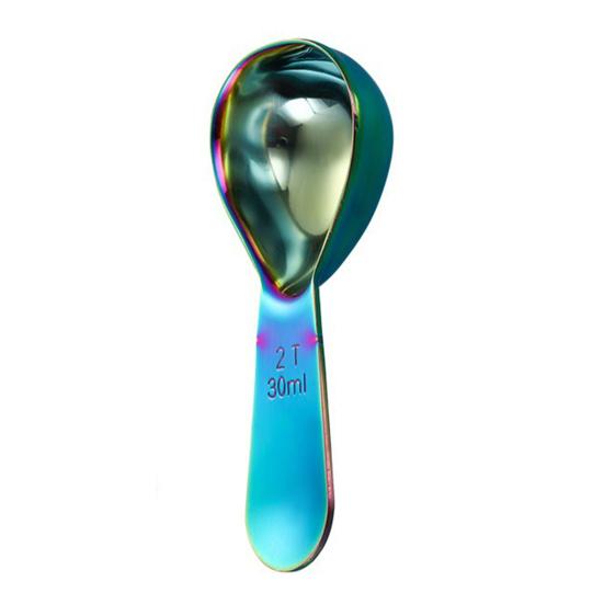 Linguriță de măsurare din oțel inoxidabil pentru cafea, lingură de 15/30 ml pentru cafea măcinată, zahăr, condimente, instrument de măsurare pentru gătit cu mâner scurt