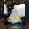 Weihnachtsbaum 3D Pop-up-Karte Weihnachten funkelnde Fantasy-Grußkarte Geschenke