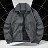 Yousheng Men Jacket Lapel Long Sleeve Zipper Placket Sport Jackets with Multi Pockets Full Zipper Closure Teen Casual Outerwear