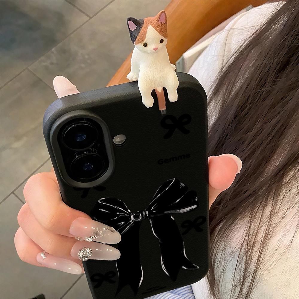 3D Phone Case for iPhone 11 13 17 Pro Max 17 Air Case iPhone 13 15 16 Pro Max 12 14 Pro Max 14 15 Plus Cute 3D Kitten Cartoon Leather