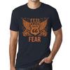Ανδρικό Vintage T-Shirt Γραφικό T-Shirt Νιώσε τον Φόβο Ναυτικό