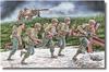 Master Box 1/35 Scale US Infantry Assault Scene + 7 Machine Gun Teams, 1944 Plastic Model Kit, MB35130