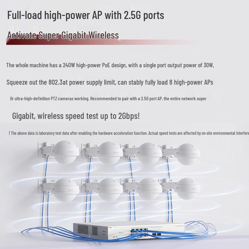Ruijie RG-NBS3300-8MG2XS-P 2.5G PoE Managed Switch