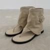 The New Fashion Open Toe Flats for 2024 Vintage High Top Gladiator Shoes for Women Zapatos De Mujer