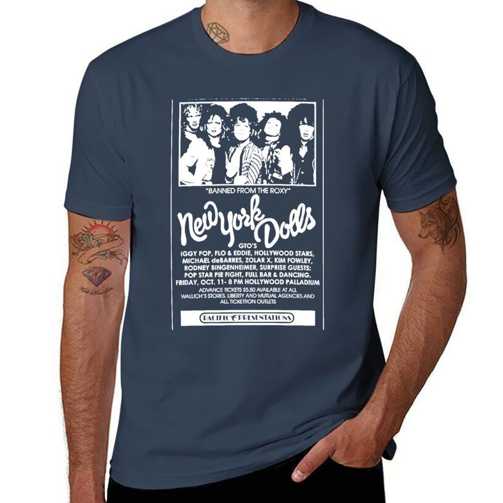 Πόστερ Εμφάνισης New York Dolls Μπλουζάκι Μεγάλο Μέγεθος Απλό Μπλουζάκι