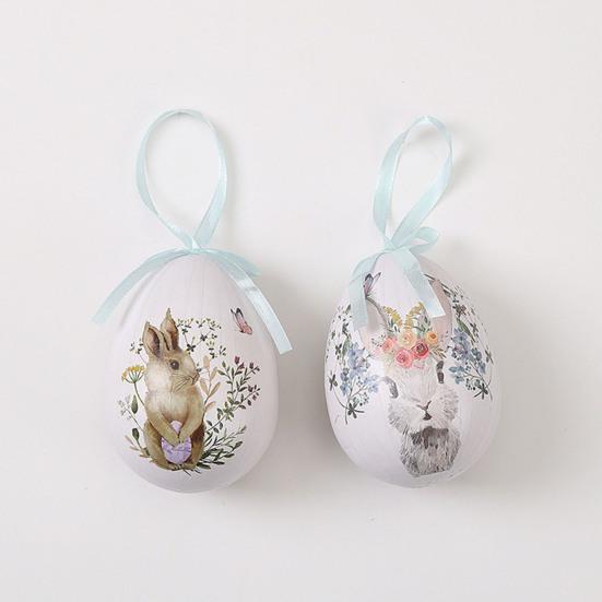 Paasei Schuim Konijn Ornamenten Decoratieve Paasdecoraties voor Binnen Buiten Gebruik Kerst Vakantie Feest Decor Feestelijke Sfeer Accent
