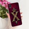 For Samsung Galaxy A01 Core Royal Crown Initial Letter Couple Phone Case For Samsung A01 A01Core Soft Silicone TPU Cover Bumpers