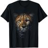 Leopard Cheetah Tiger Leopard Face Lion Cat T-Shirt