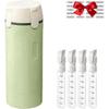 4-in-1 Travel Dispenser Bottle Set Leak-Proof Refillable Toiletry Containers | Mini Shampoo/Conditioner/Lotion Bottles | Portable Travel-Sized Dispen