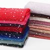 2024 Hot Sale Women Plain Bubble Pearl Chiffon Scarf Head Hijab Wrap Solid Shawls Headband Foulard Femme Muslim Hijabs Stores