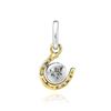 PAndora 762713c01 Spinning Disc Horseshoe Shine Pendant And Dangle Charm