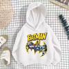 Batman Children's Hooded Pullover, Cartoon Printed Boy and Girl Tops, Comfortable and Soft Children's Hooded Sweatshirt