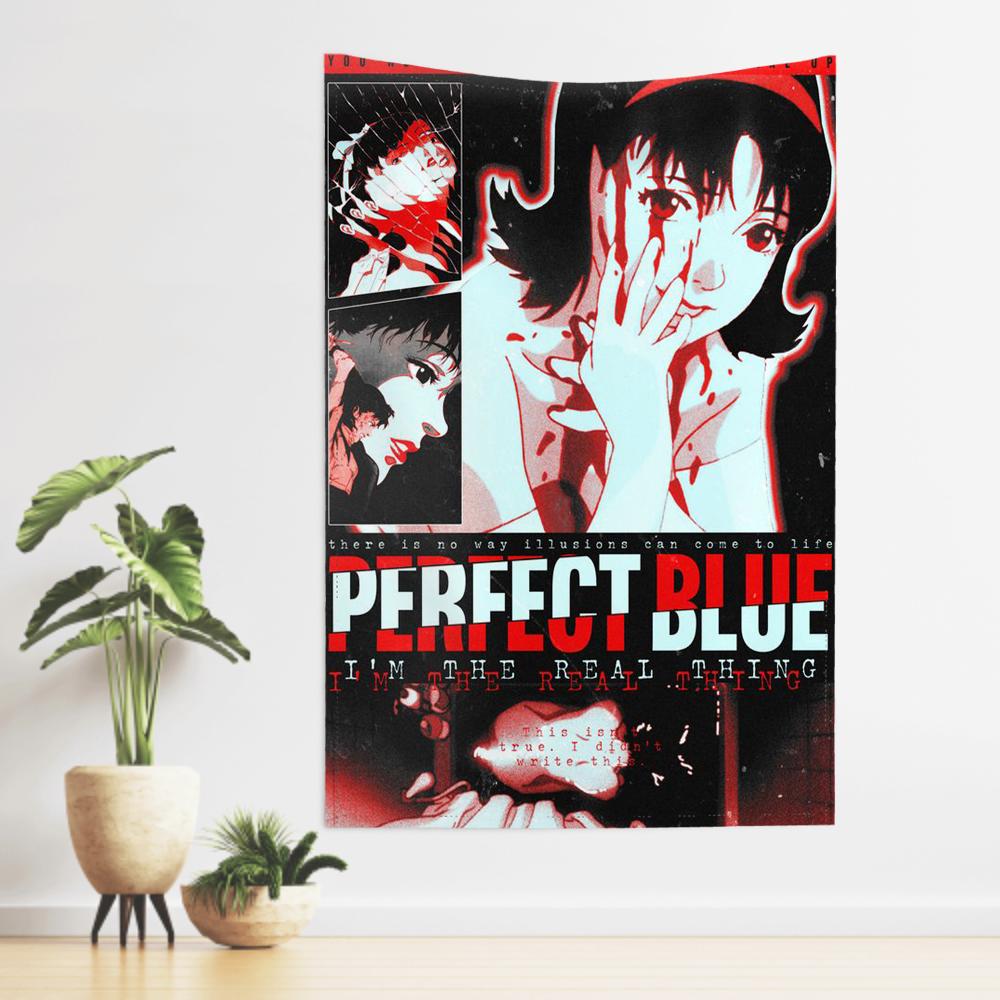 Comics Anime MMystery Perfect Blue Tapestry Room Decor Wall Cloth Party Hanging Background Room Decor Baby Room
