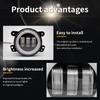 LED mlhové světlo na přední nárazník pro terénní vozidla, 4 palce, s/bez bílého/žlutého kroužku Halo, DRL, Angel Eyes, 30W