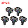 1/3/5PCS Car FM Audio Transmitter Receiver Support TF Card U Disk Car Charger  Bluetooth 5.3 MP3 Player Adapter Car Electronics