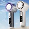 2024 Nou ventilator de refrigerare de mare viteză Afișaj digital portabil 4000 mAh Ventilator portabil de exterior Aer condiționat reîncărcabil
