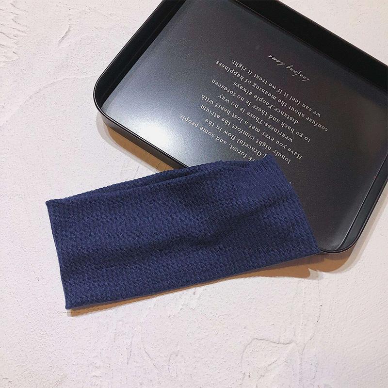 Elastic Cotton Sports Solid Color Man Headband for Women Elastic Headbands Fitness Yoga Hair Bands Stretch Makeup Accessories