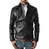 Men's Genuine Lambskin Black Leather Jacket Stylish Motorcycle Bomber Biker Outerwear MJ 128